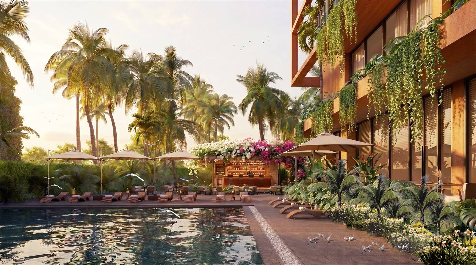 Clubhouse Casamia Balanca với bể bơi tiêu chuẩn Olympic