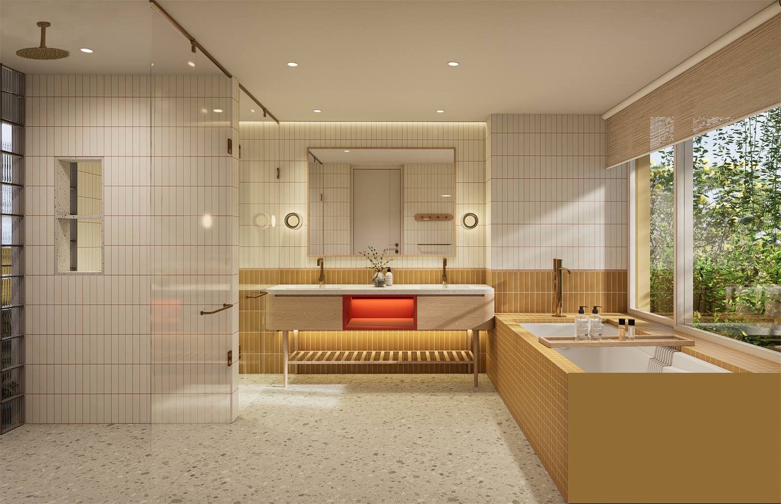 Phòng tắm Park Home có bồn tắm