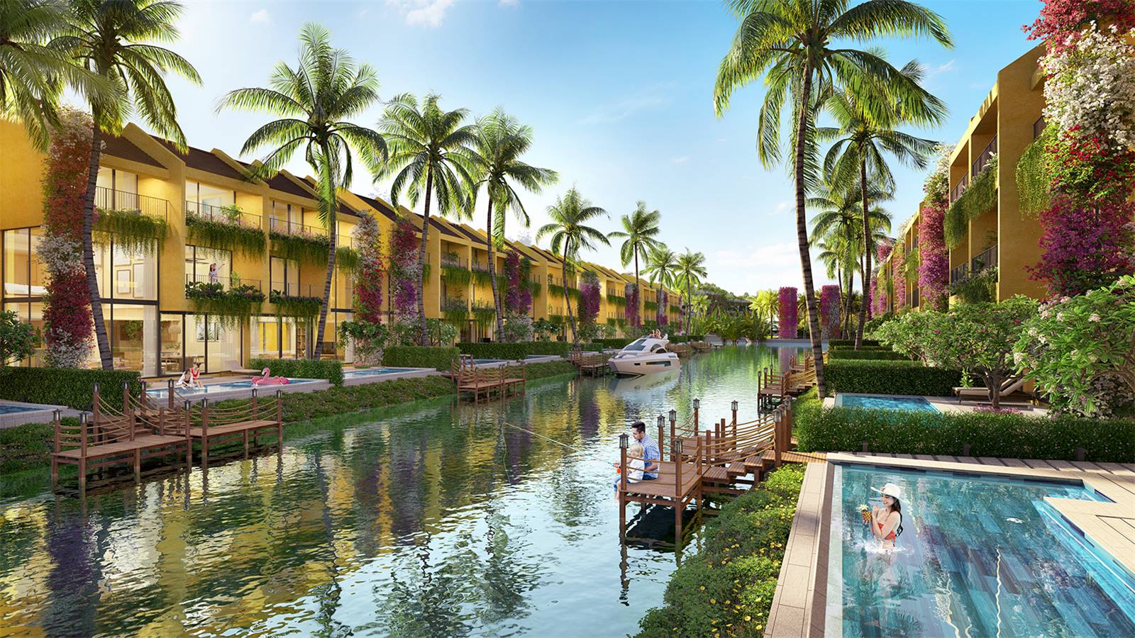 Waterside Villa Casamia Balanca – biệt thự hồ bơi ven kênh có bến thuyền